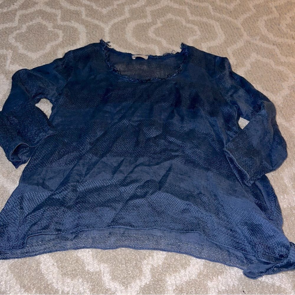 Pure Lino shirt navy